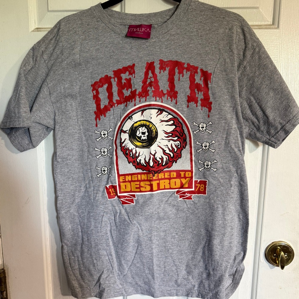 Mishka MNWKA Death 78 Skull Keep Watch 100% cotton USA mens M T shirt